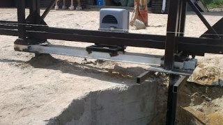 Купить сваи для ворот в Острогожск. Заказать ворота на сваях под ключ от 21805 руб